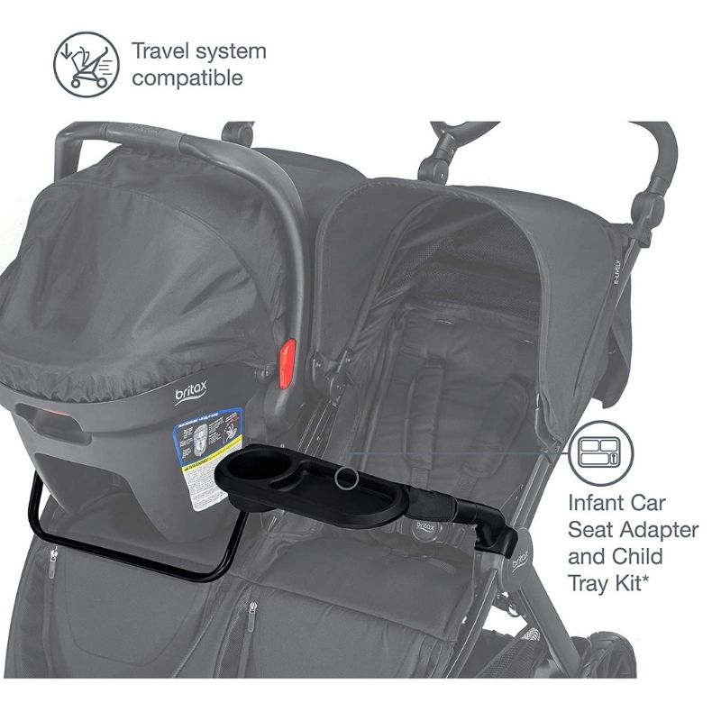 B-Lively Double Adapter and Child Tray