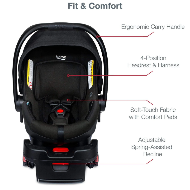 Britax b safe hotsell car seat height limit