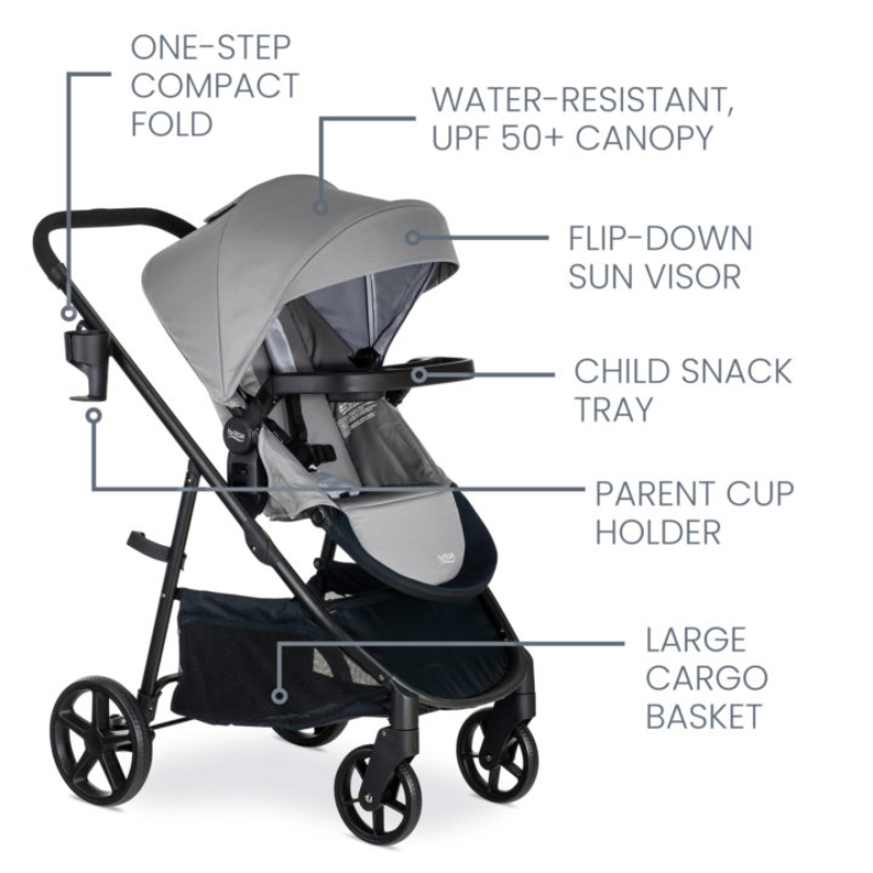 Willow Brook Travel System Graphite Glacier