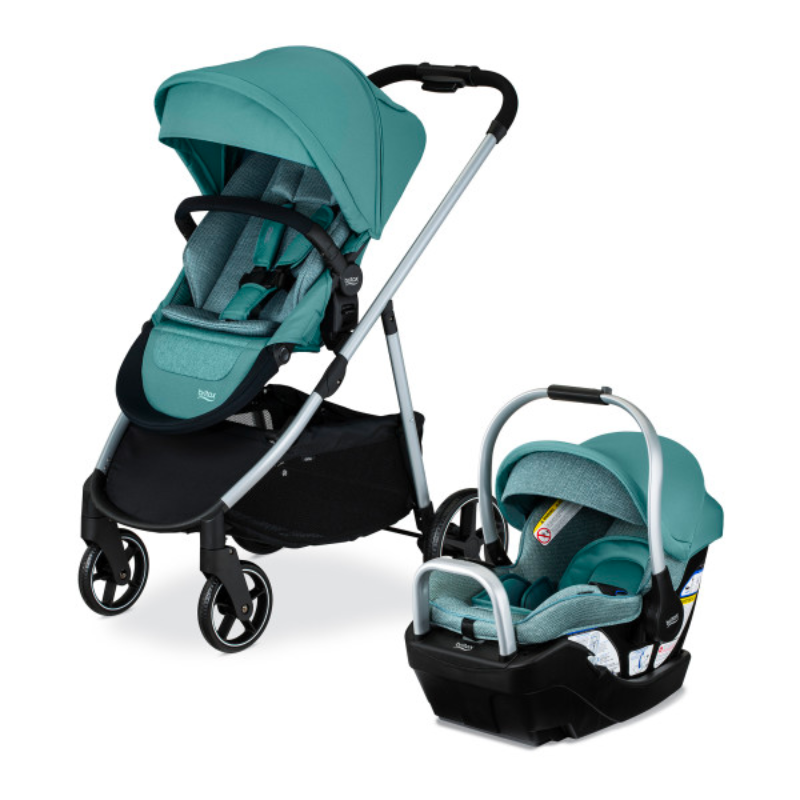 Willow Grove SC Travel System + Alpine Car Seat Base ClickTight Bundle