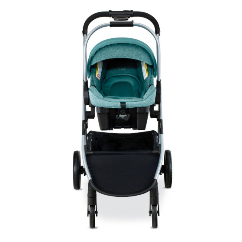 Willow Grove SC Travel System + Alpine Car Seat Base ClickTight Bundle