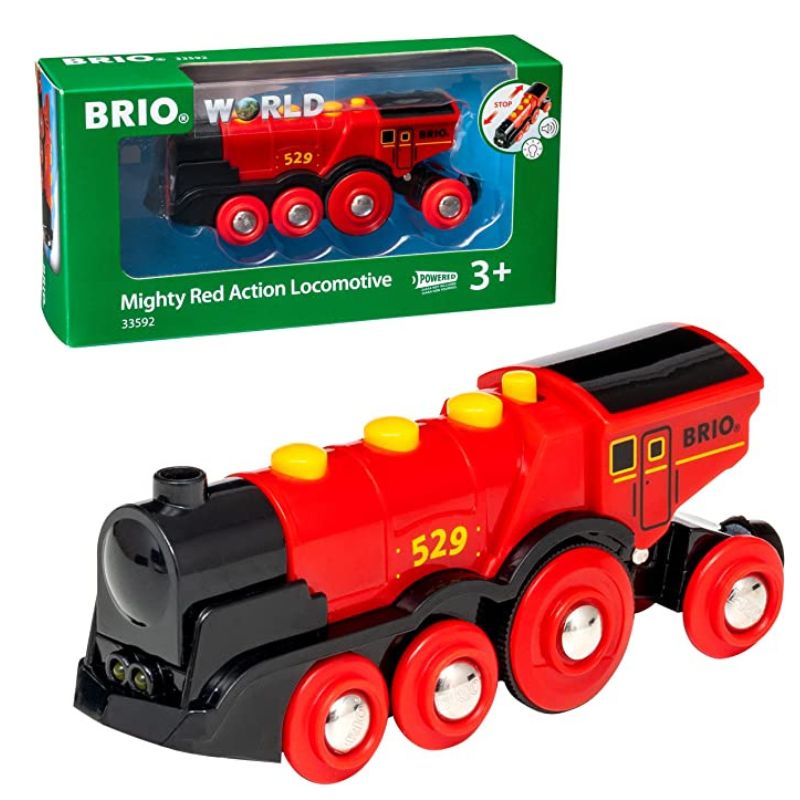 BRIO World Wooden Railway Train Set Old Steam Engine