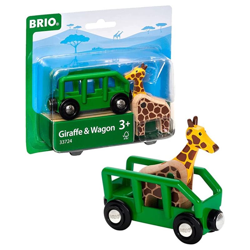 Giraffe and Wagon