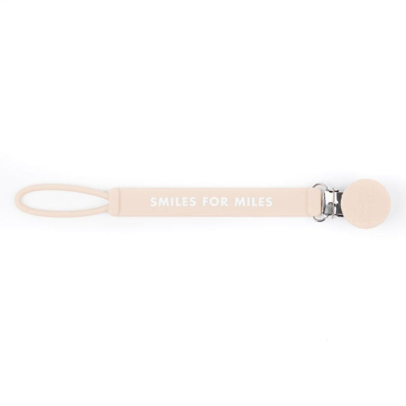 Signature Pacifier Clip Smiles for Miles