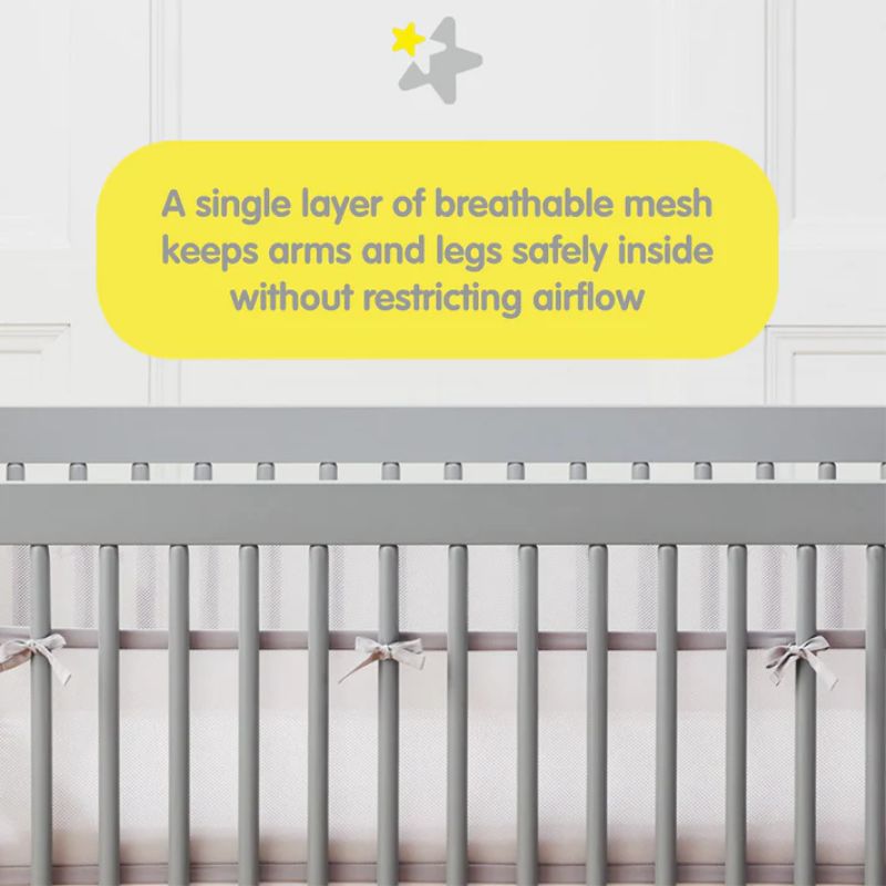 Breathable Mesh Crib Liner, Snuggle Bugz