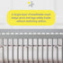 Breathable Mesh Crib Liner Grey