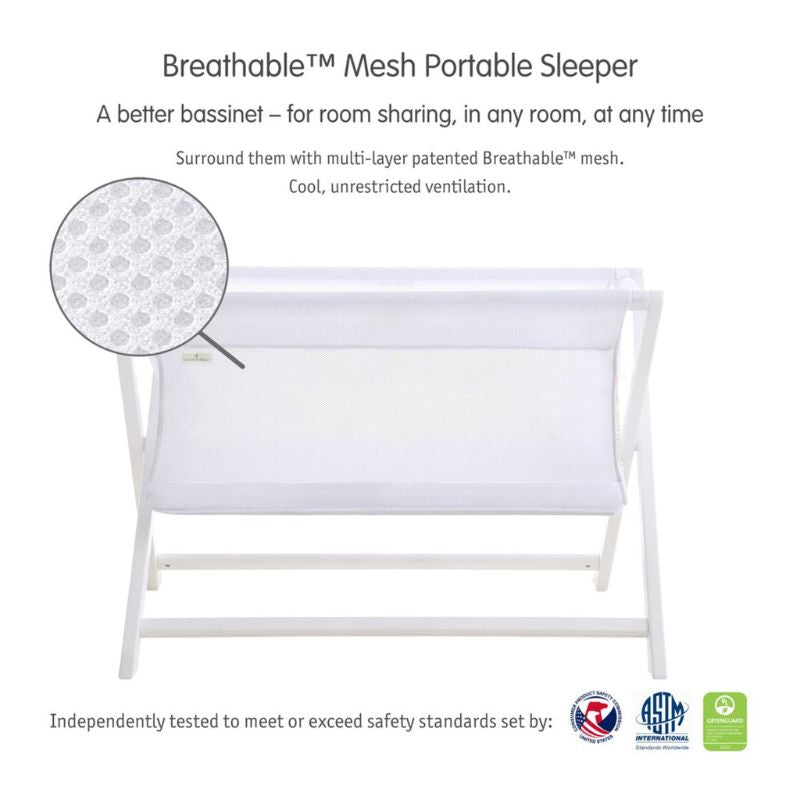 Breathable Mesh Portable Sleeper White