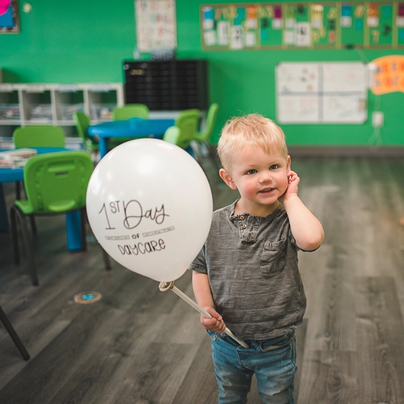 Balloon - First Day of Daycare