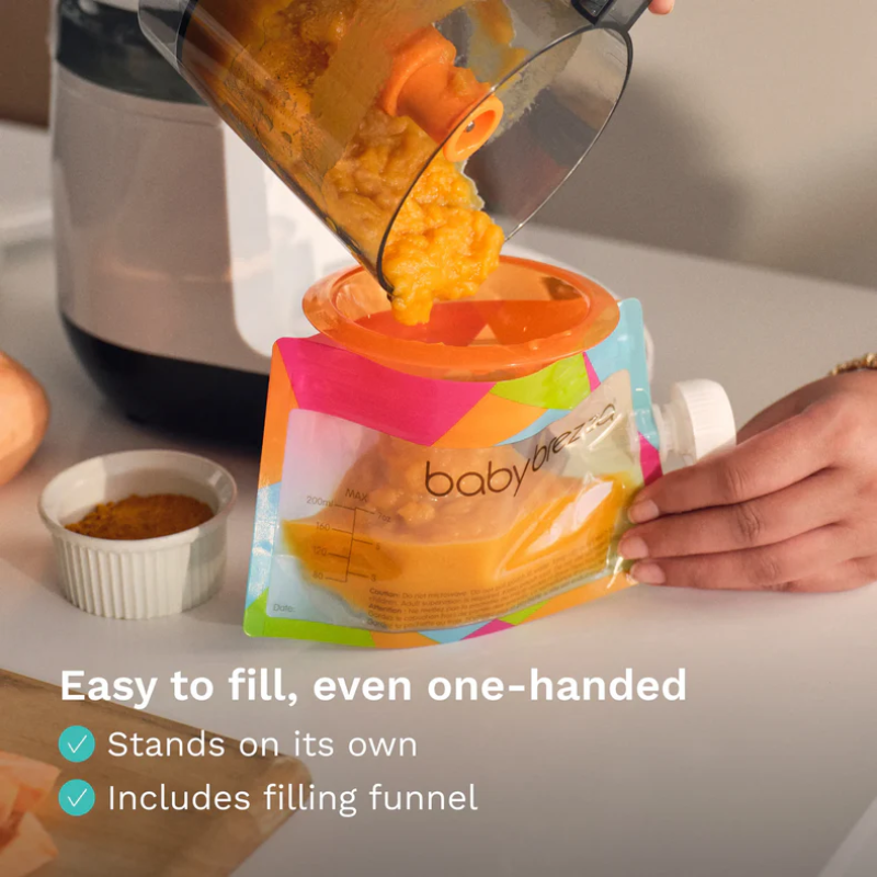 Reusable Baby Food Pouches - 10 Pack