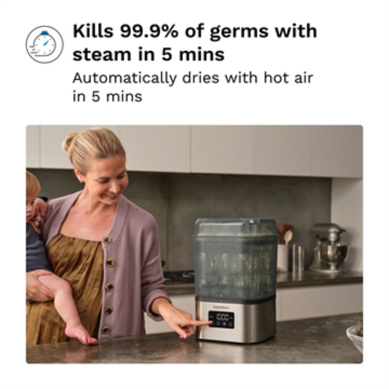 SuperQuick 10-Minute Baby Bottle Sterilizer and Dryer