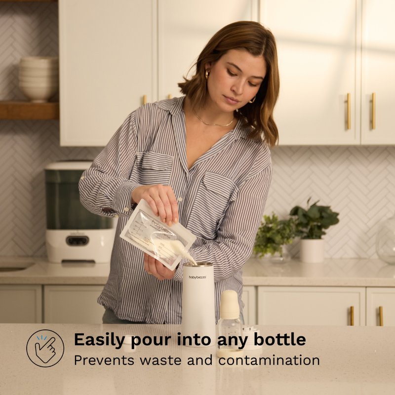 Reusable Breastmilk Storage Bags with Filling Funnel - 10 Pack