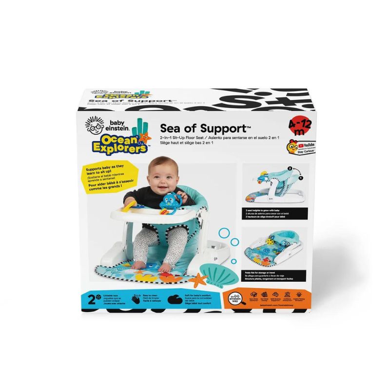 Sea of Support 2-in-1 Sit-Up Floor Seat Snuggle Bugz Canada's