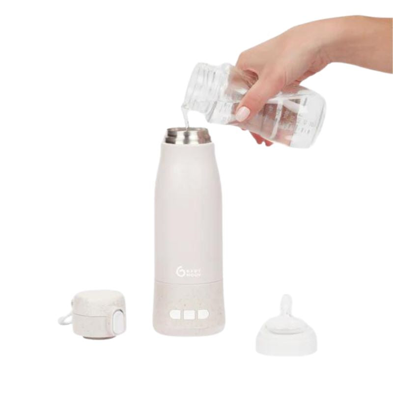Chauffe-biberon rechargeable Moov &amp; Feed - Beige Minéral