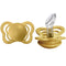 Couture Silicone Pacifiers - 2 Pack Mustard