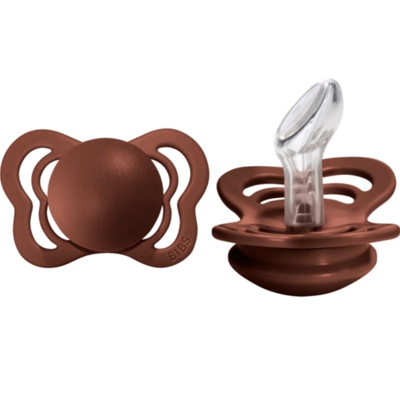 Couture Silicone Pacifiers - 2 Pack Rust