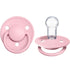 De Lux Silicone Natural Pacifier - 2 Pack Baby Pink