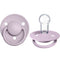 De Lux Silicone Natural Pacifier - 2 Pack Dusty Lilac