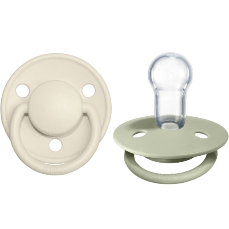De Lux Silicone Natural Pacifier - 2 Pack