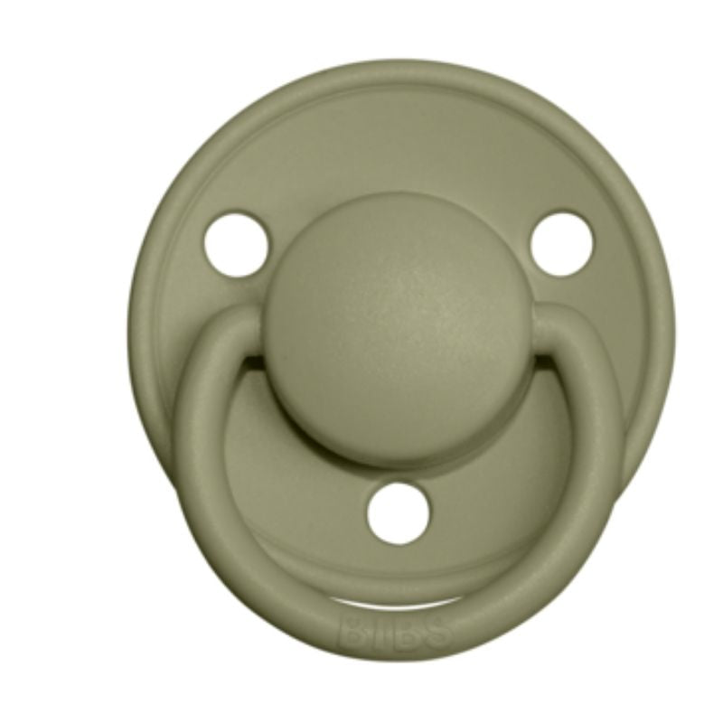 De Lux Silicone Natural Pacifier - 2 Pack Olive