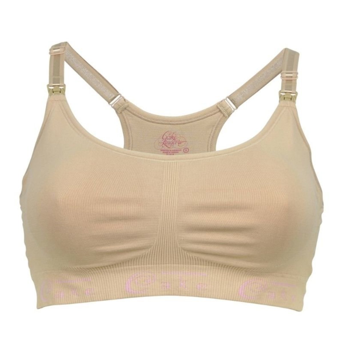 Cotton Candy Nursing Bra Black Nude