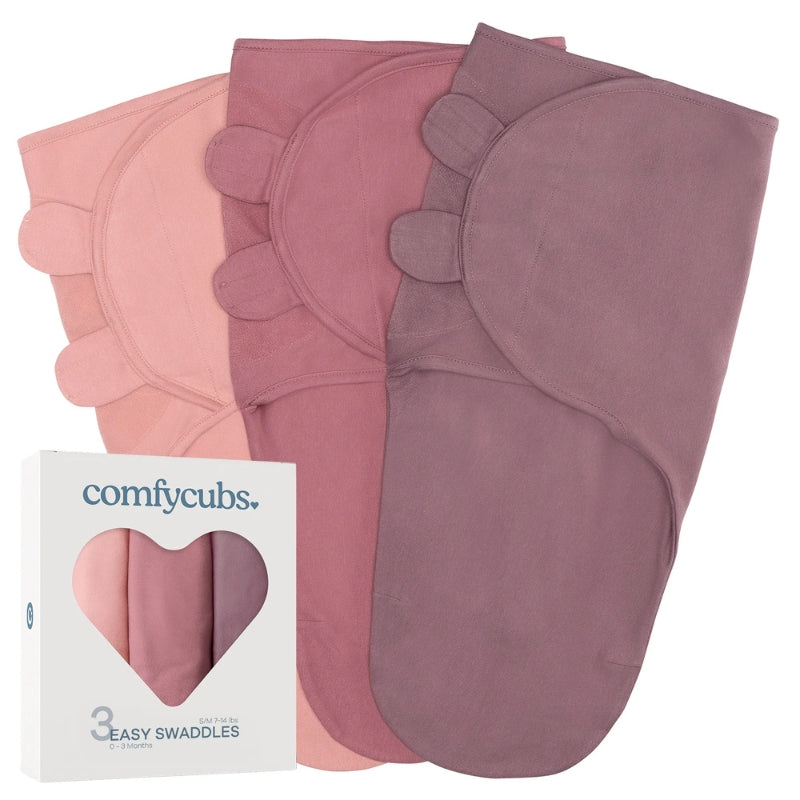 Easy Swaddle Blankets - 3 Pack