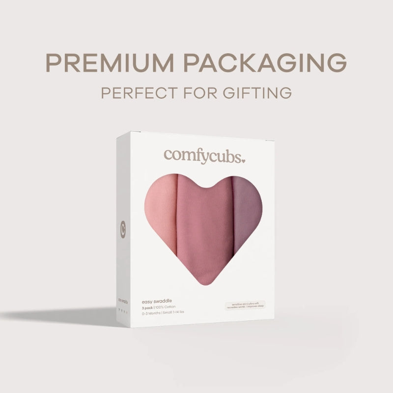 Easy Swaddle Blankets - 3 Pack