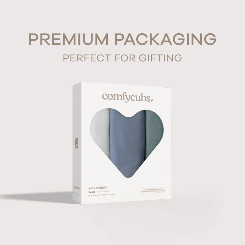 Easy Swaddle Blankets - 3 Pack