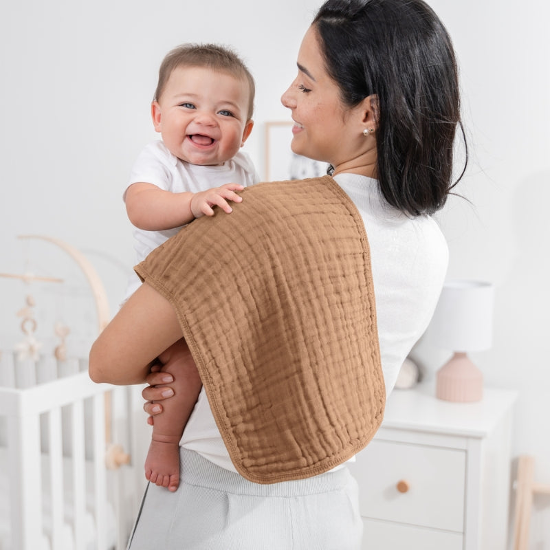 Muslin Burp Cloths - 6 Pack
