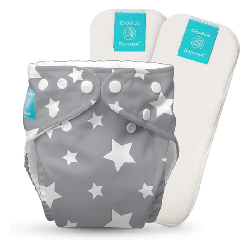 One Size Cloth Diaper with 2 Inserts