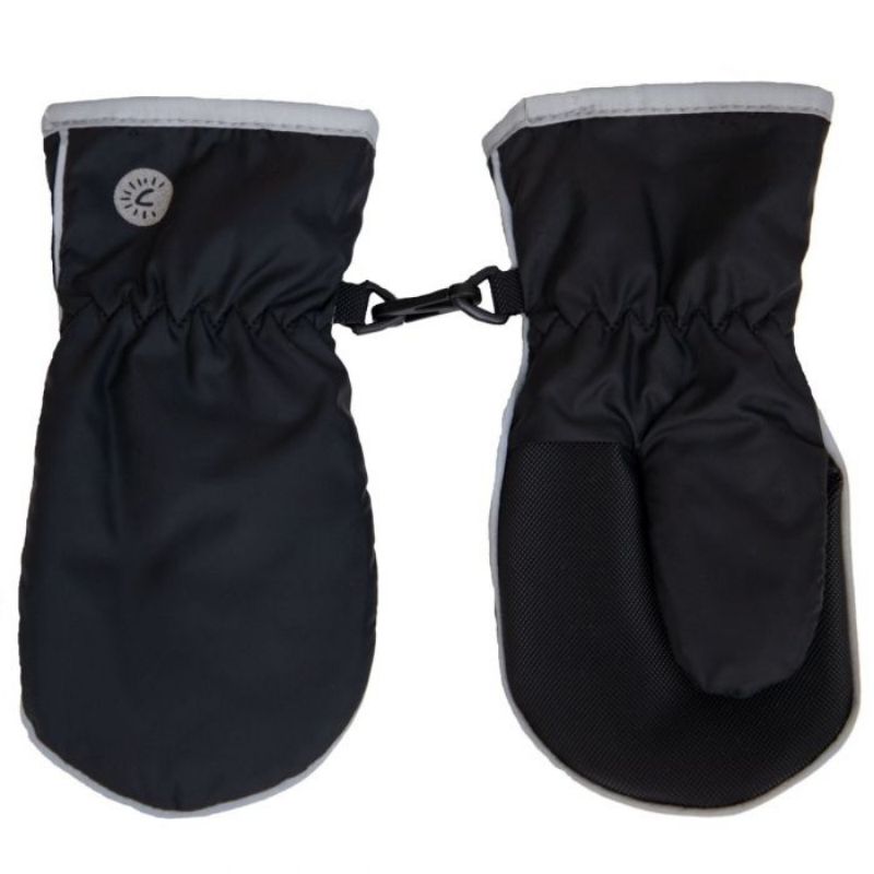 Mid Season Waterproof Kids Mittens Black