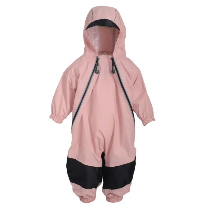 Hooded Frilly Rubber Romper Suit