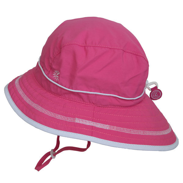 Girls Quick Dry UV Hats Hot Pink