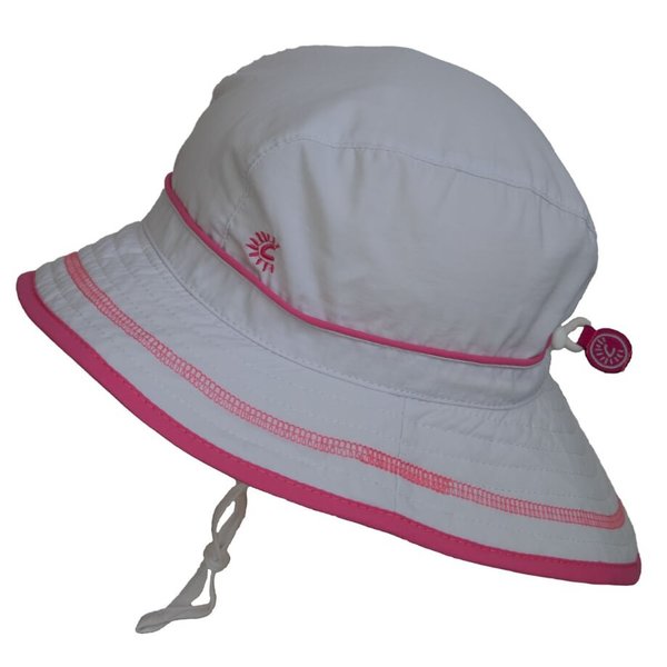 Girls Quick Dry UV Hats White