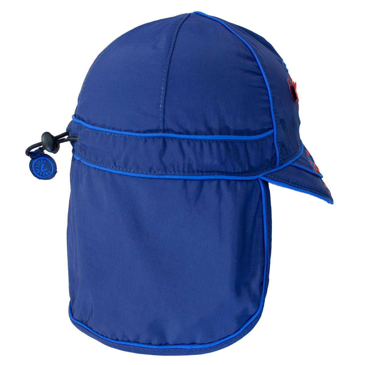UV Flap Hat Navy Peony