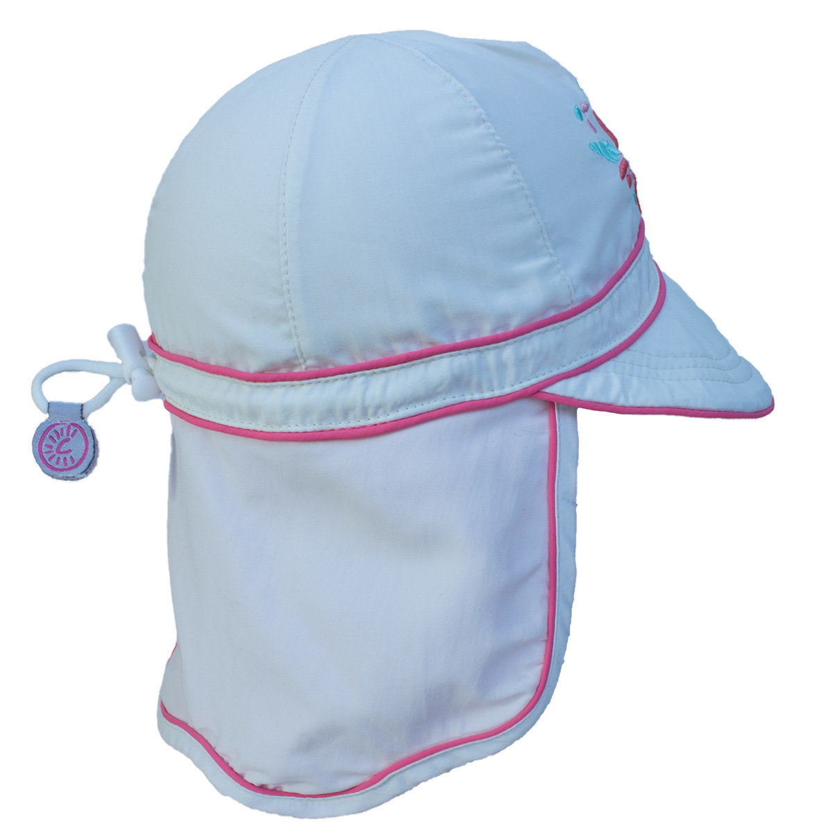 UV Flap Hat White