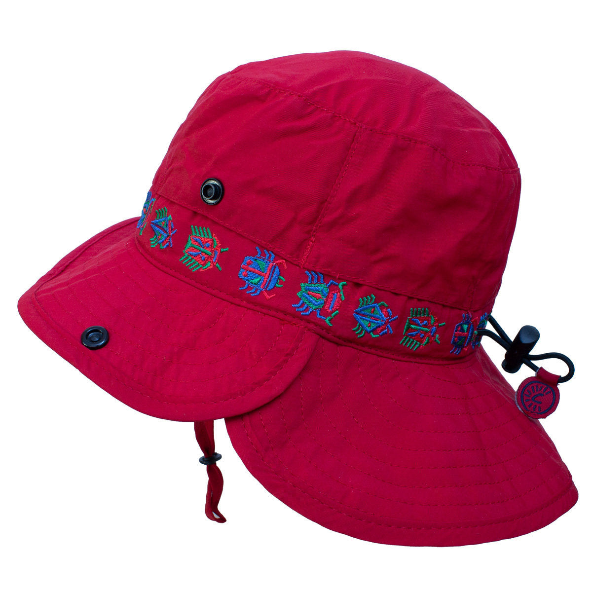 Flip Up Visor Hat Racy Red
