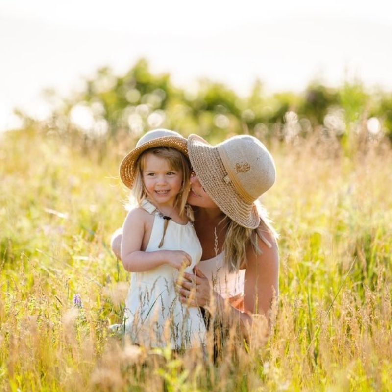 Girls Straw Beach Hat