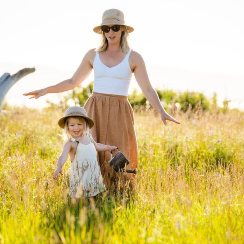 Girls Straw Beach Hat