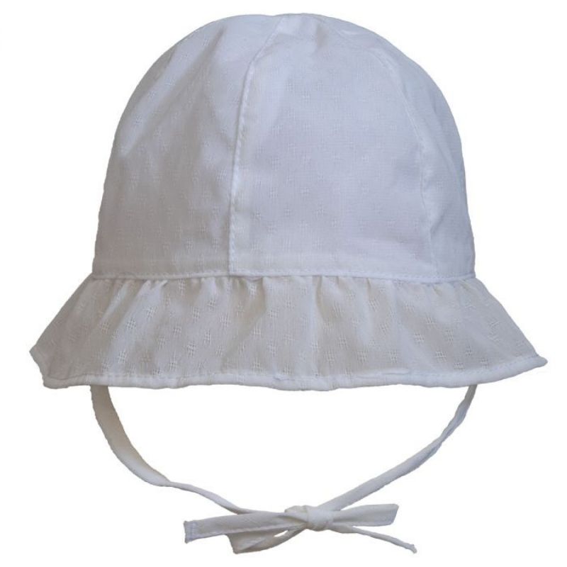 Summer Cotton Baby Hat White