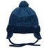 Knit Pom Hat Blue