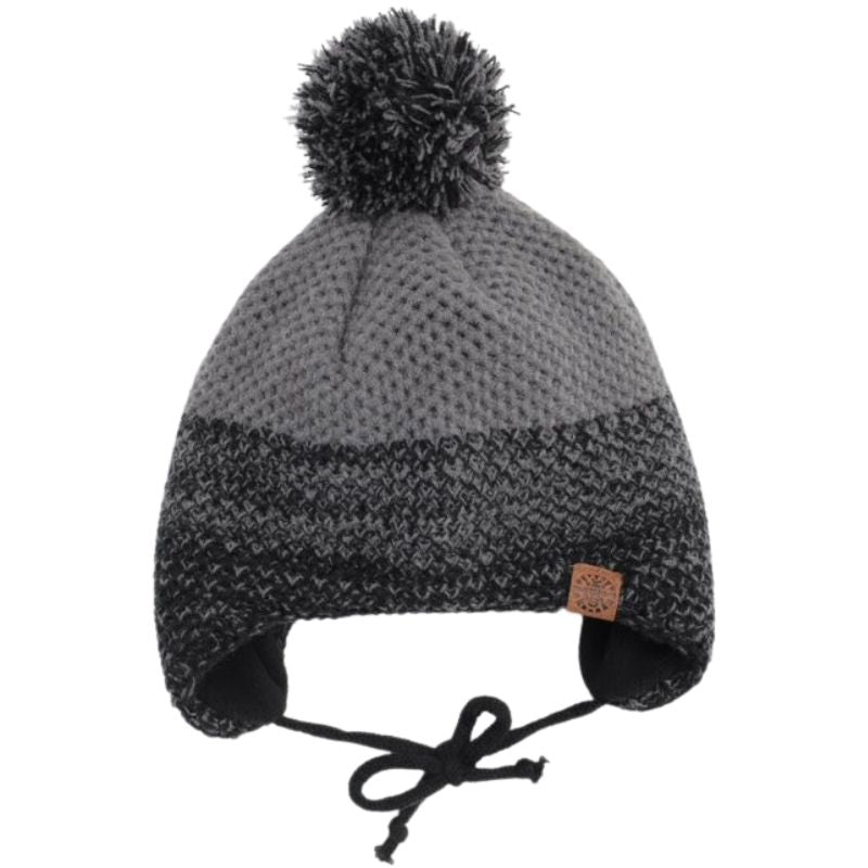 Pom Pom Two Tone Winter Hat 