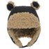 Puffer Bear Hat Black