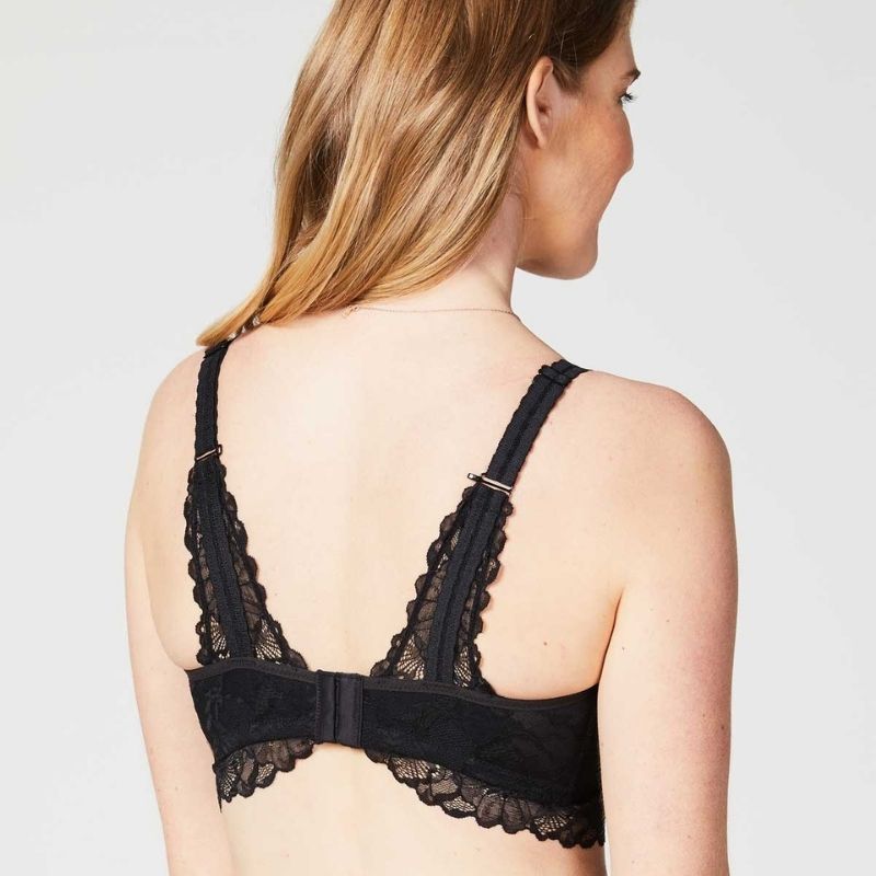 Chantilly Petite Nursing Bralette - Black