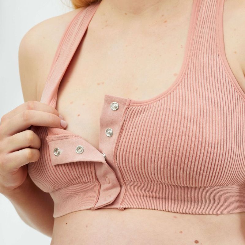 Biscotti Skin To Skin Nursing Bra Rose