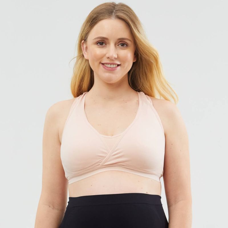 Cake Maternity Women's Maternity and Nursing Rock Candy Luxury Seamless  Contour Bra (with removable pads), Mocha, X-Large