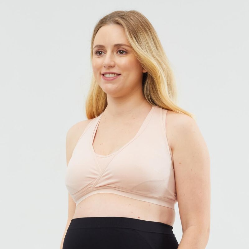 Lotus Hands-free Pumping & Nursing Bra Blush