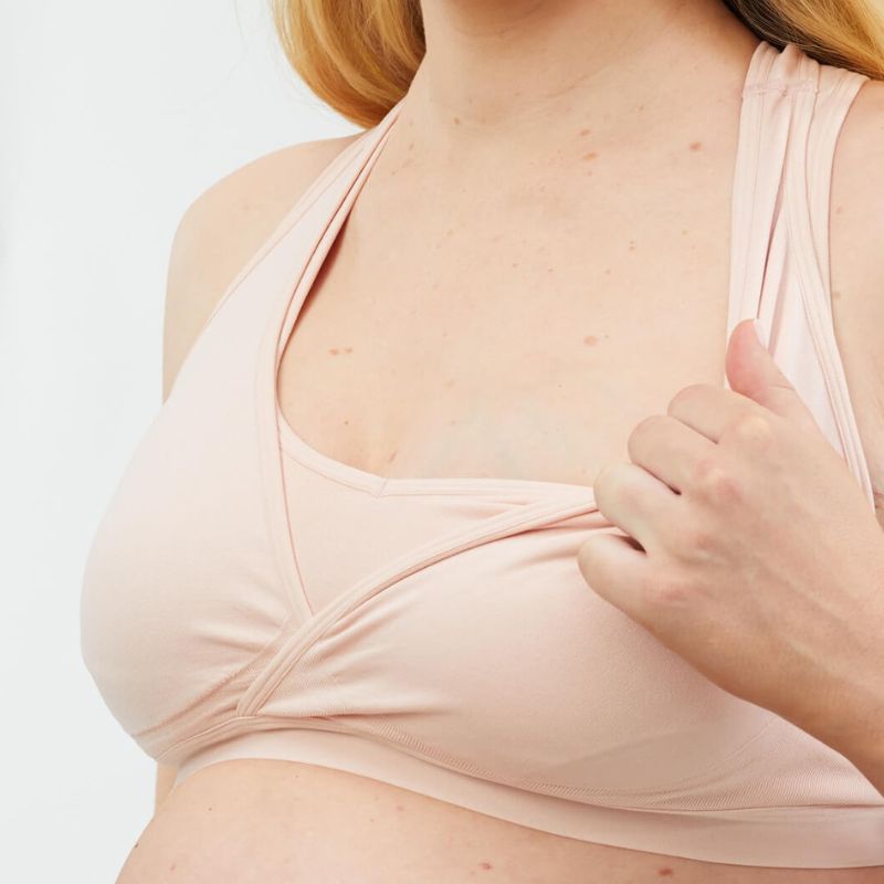 Lotus Hands-free Pumping & Nursing Bra Blush