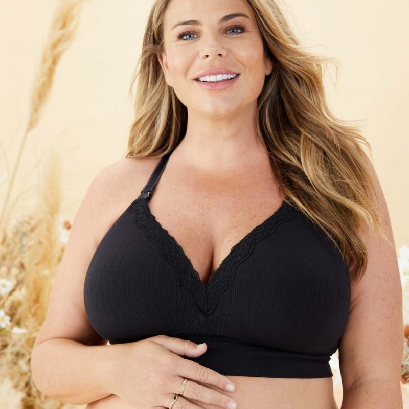 Tutti Frutti Nursing Bra Black