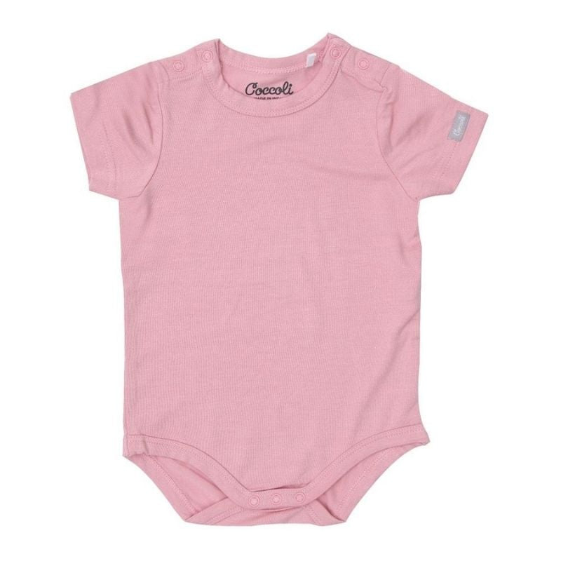 Short Sleeve Bodysuit Silver Pink