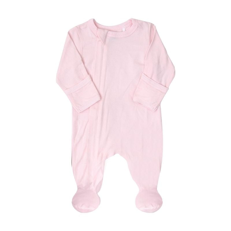 Zipper Footies Light Pink